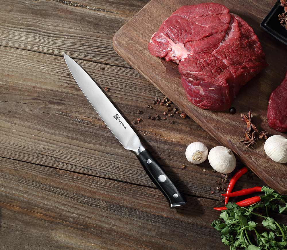 Ultra Dark Premium 7" Carving Fork and 7" Carving Knife