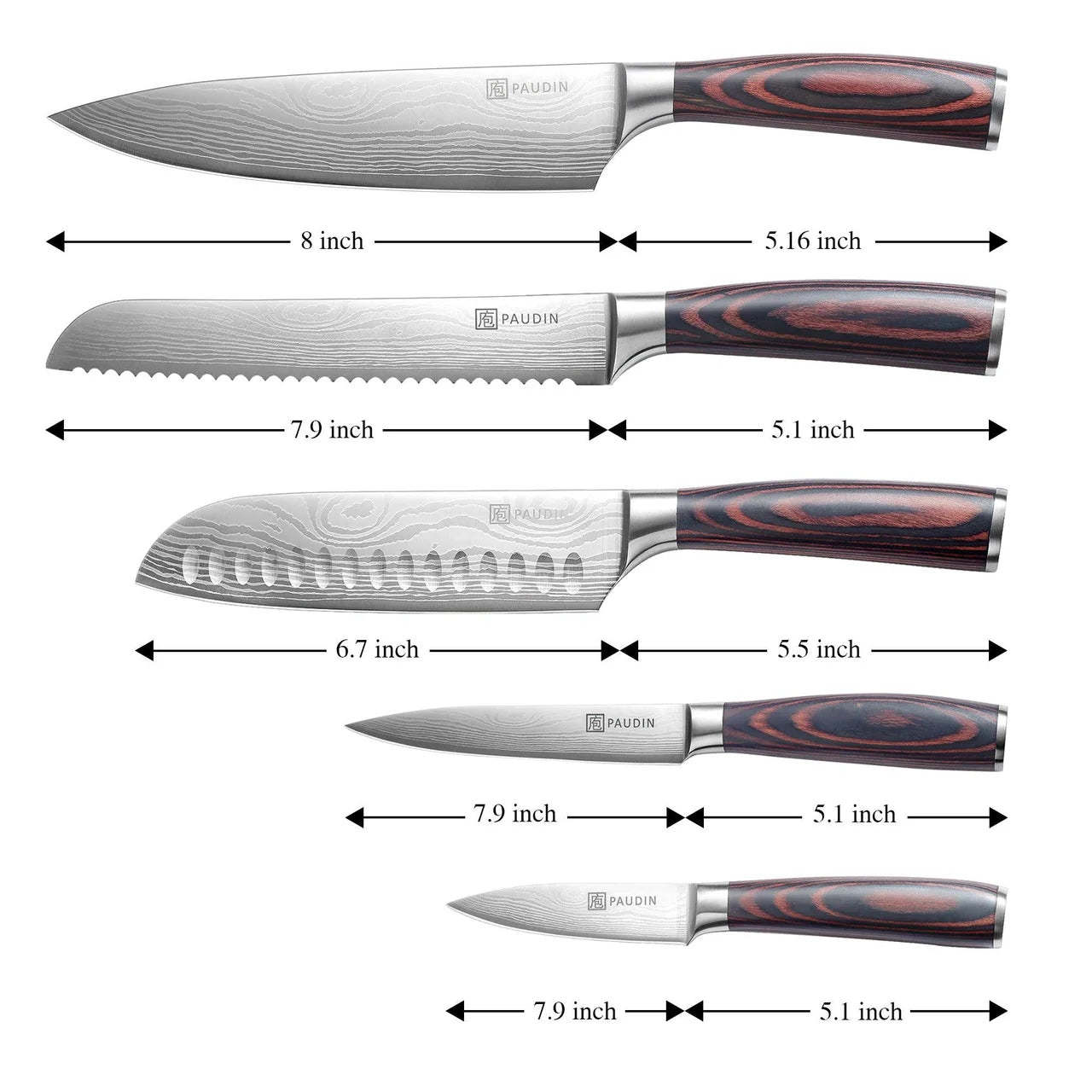 Universal Classic 5-PC Knife Set