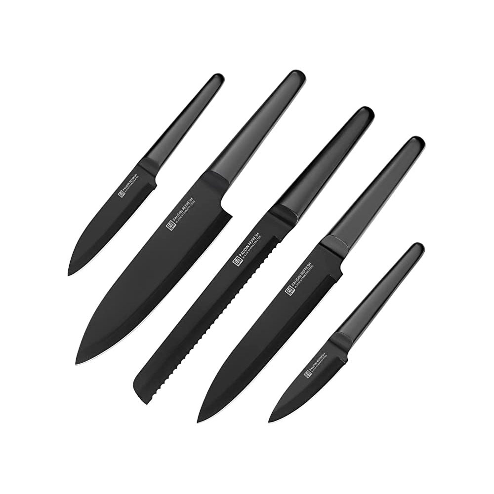 Hollow handle knife set, Black
