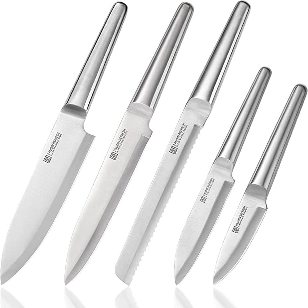 Hollow handle knife set, Silver
