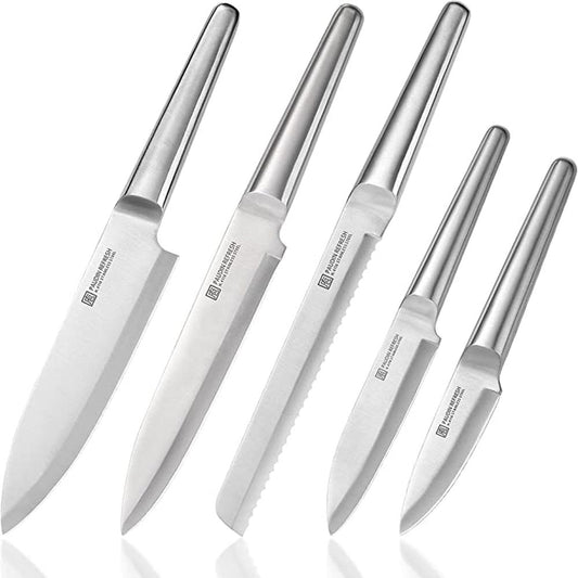 Hollow handle knife set, Silver