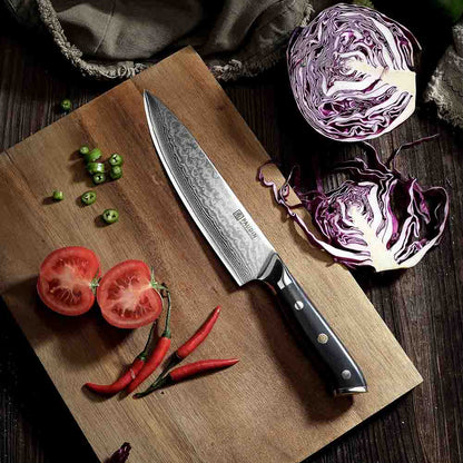 Cloud Premium 8" Chef's Knife, Damascus