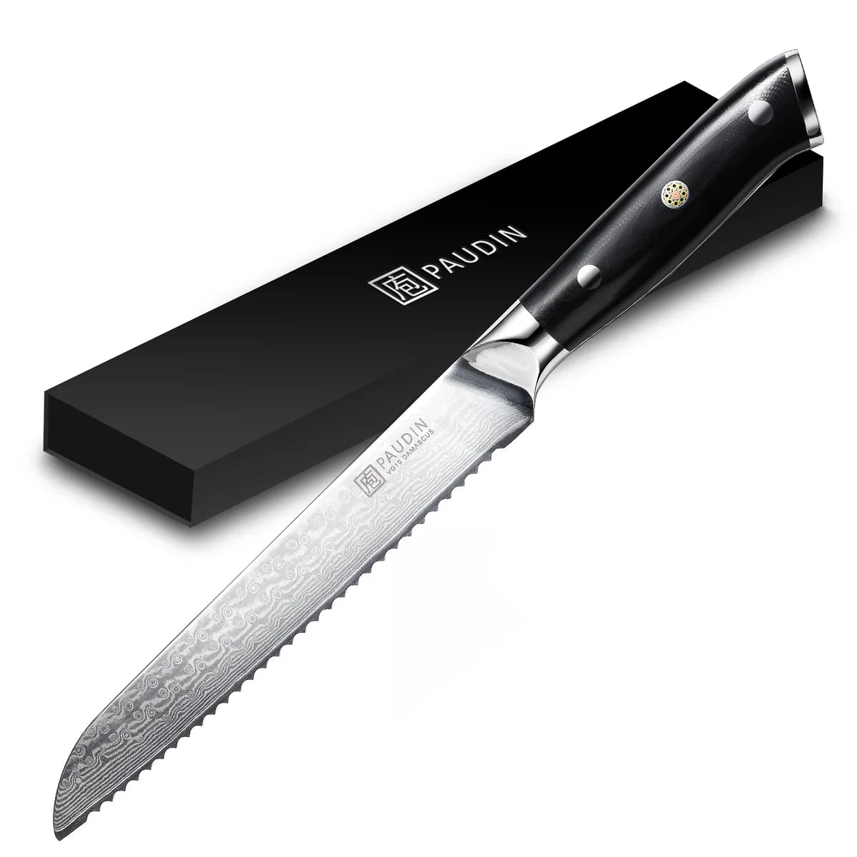 DAMASCUS, Cloud Premium 8″ Bread Knife