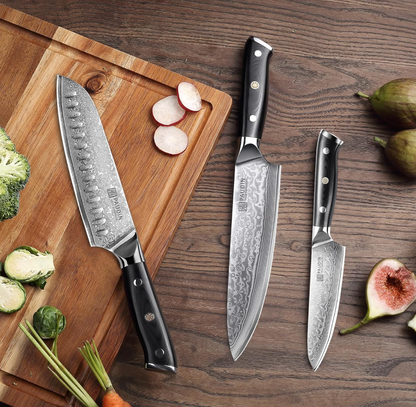 Cloud Premium 3-in-1 box knife set, Damascus