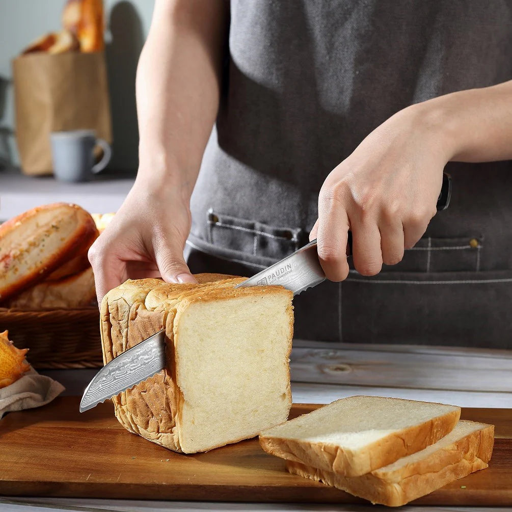 DAMASCUS, Cloud Premium 8″ Bread Knife