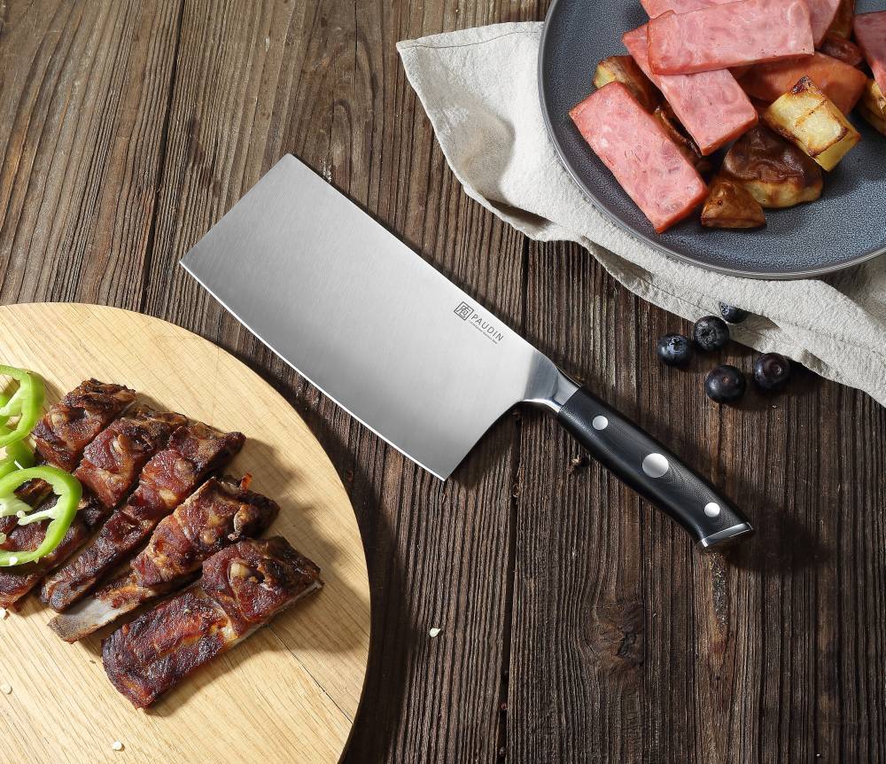 Ultra Dark Premium 8″ Chinese Knife