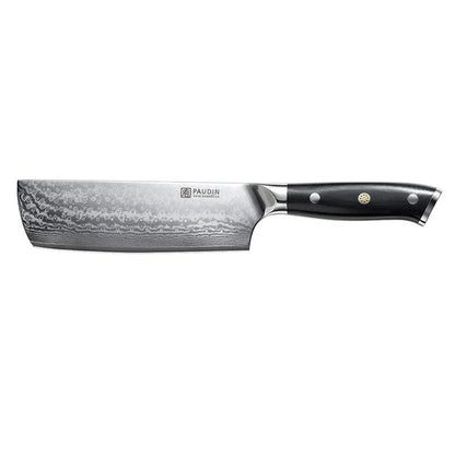 Cloud Premium 7" Nakiri Knife, Damascus