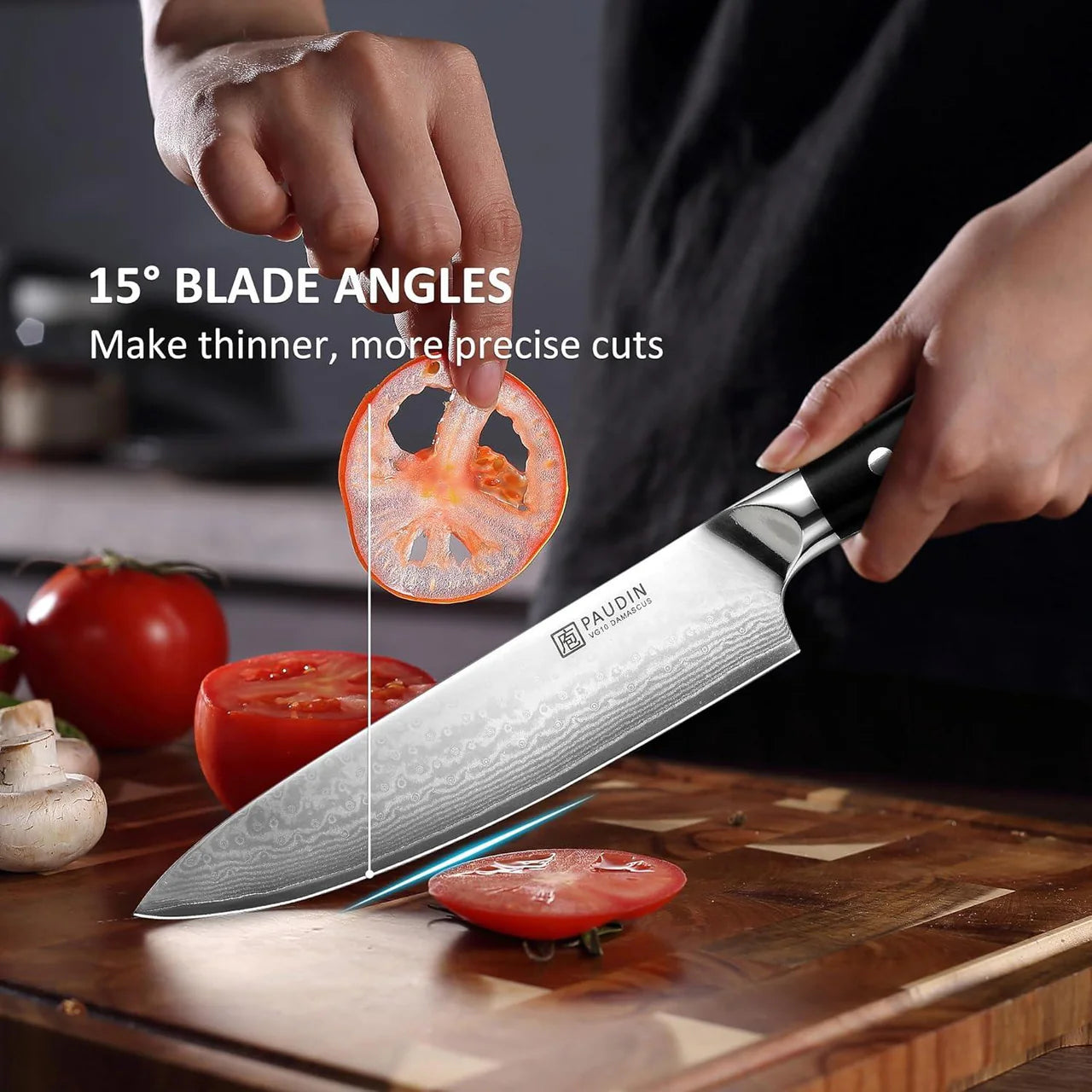 DAMASCUS, Cloud Premium 3-in-1 box knife set