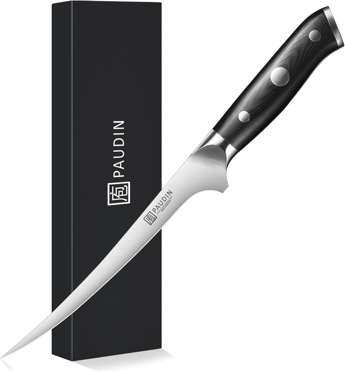 7″ Fish Filleting Knife, Ultra Dark Premium Series