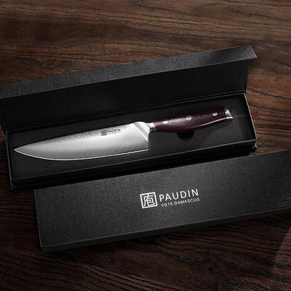 Plume Luxe 8" Chef’s Knife, Damascus